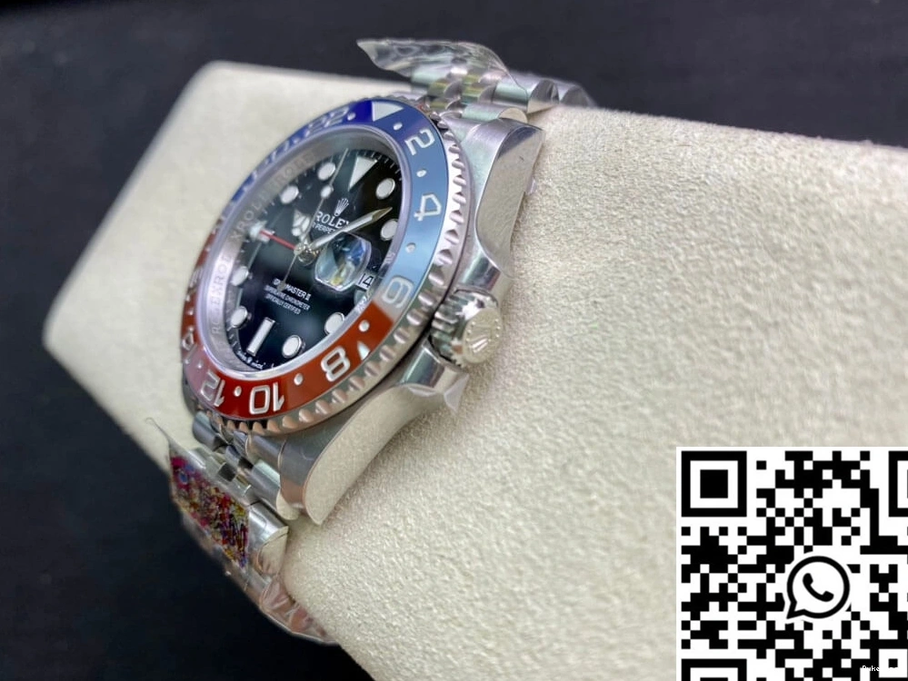 Clean M126710BLRO-0001 Rolex GMT Master Factory Dial II Black 0307